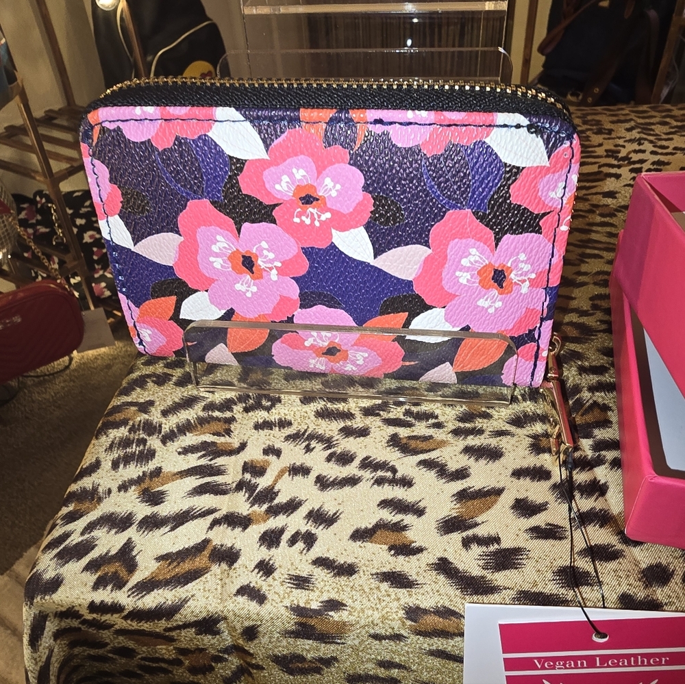 Trina Turk Floral Wallet - Pink and Purple - Picture 4 of 10